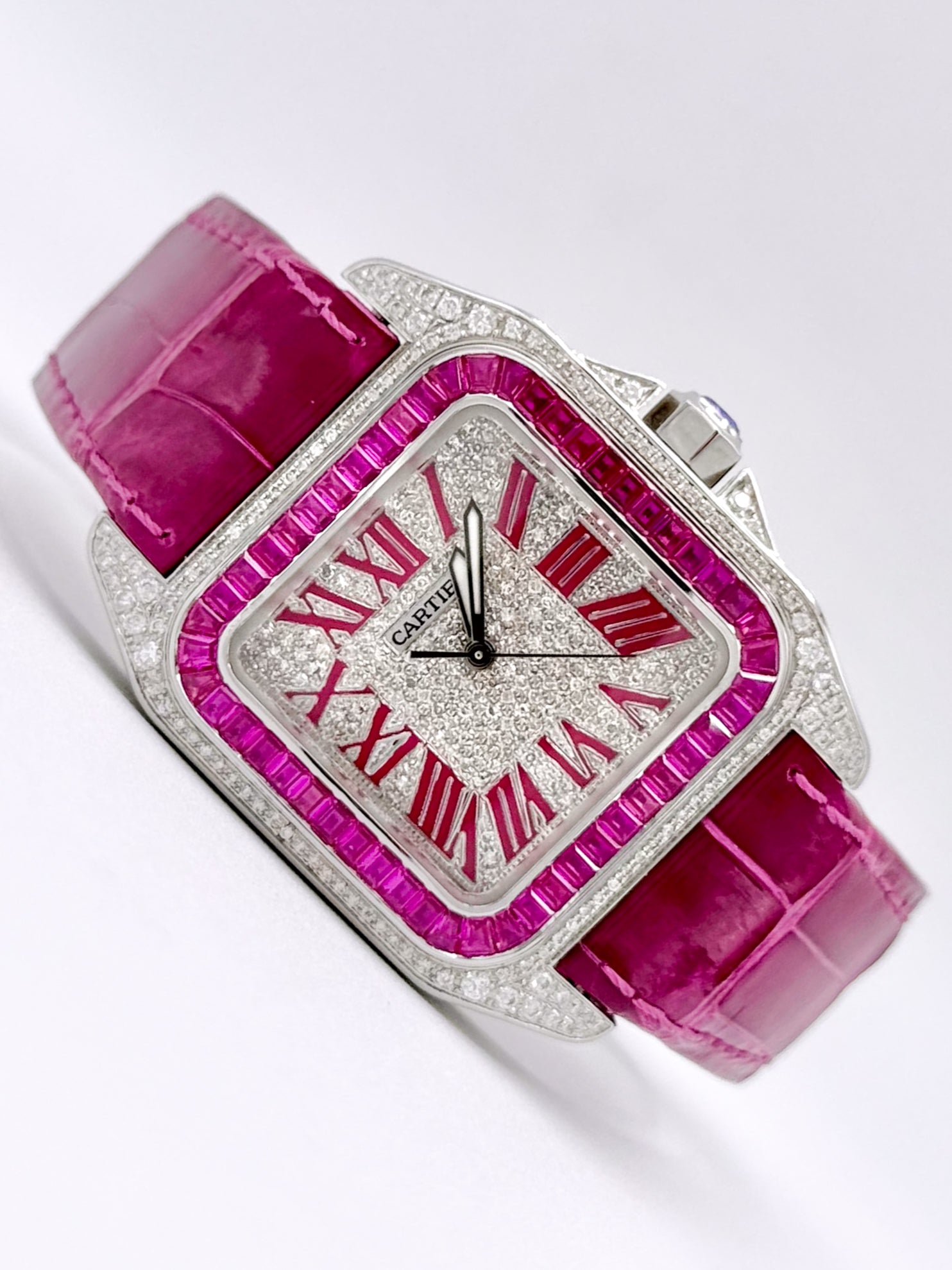 CARTIER SANTOS 100 MEDIUM 35.6MM x 44.2MM