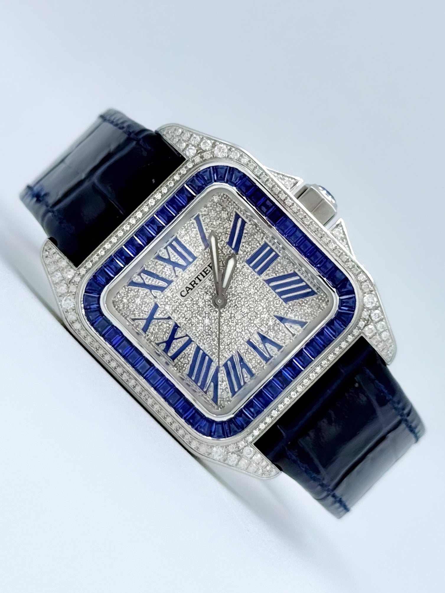 CARTIER SANTOS 100 MEDIUM 35.6MM x 44.2MM