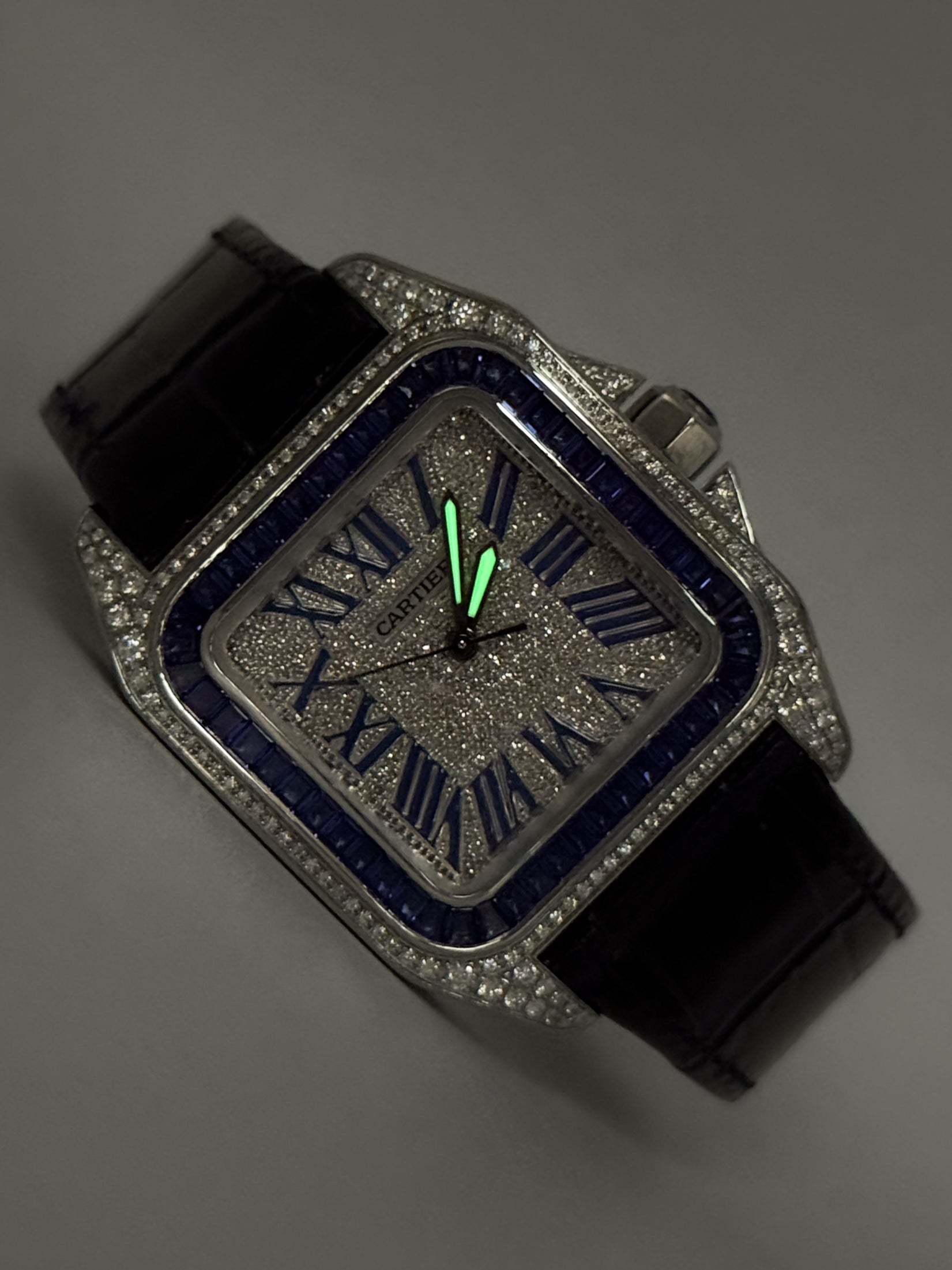 CARTIER SANTOS 100 MEDIUM 35.6MM x 44.2MM
