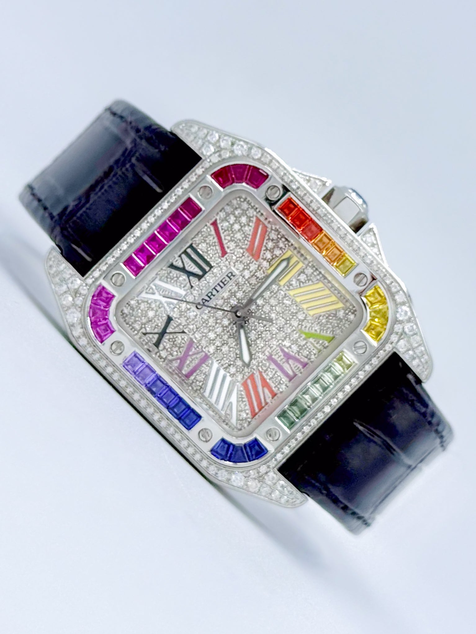 CARTIER SANTOS 100 MEDIUM 35.6MM x 44.2MM