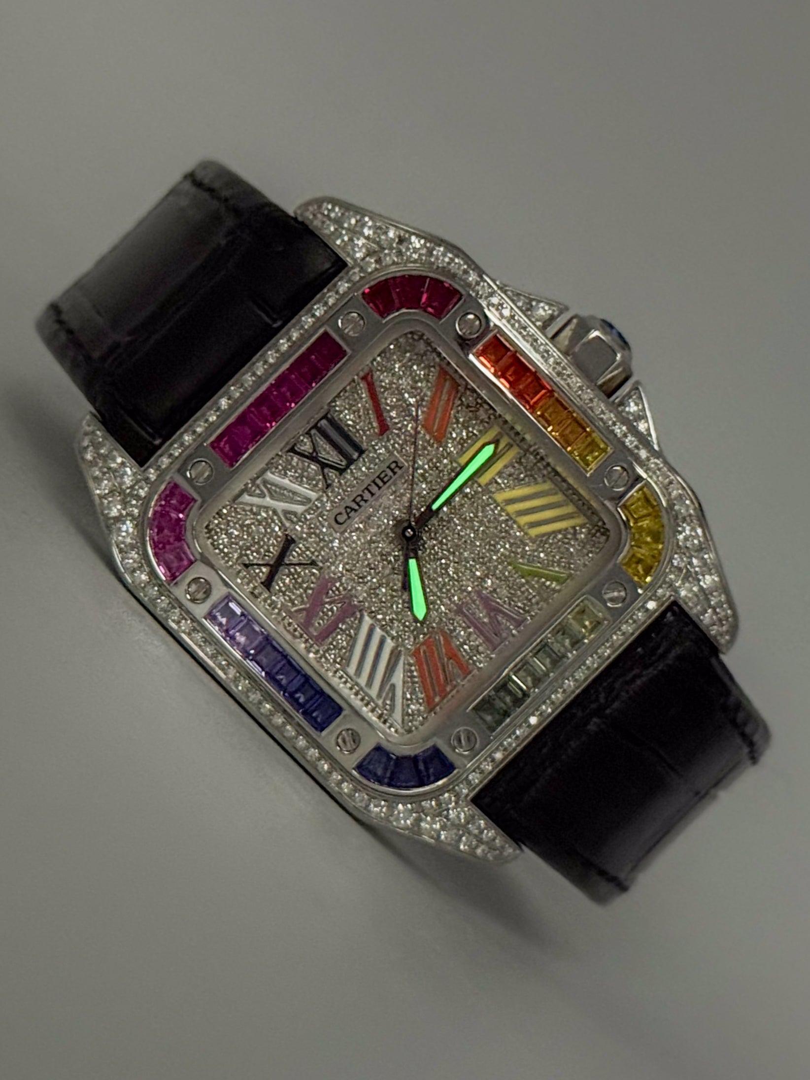 CARTIER SANTOS 100 MEDIUM 35.6MM x 44.2MM