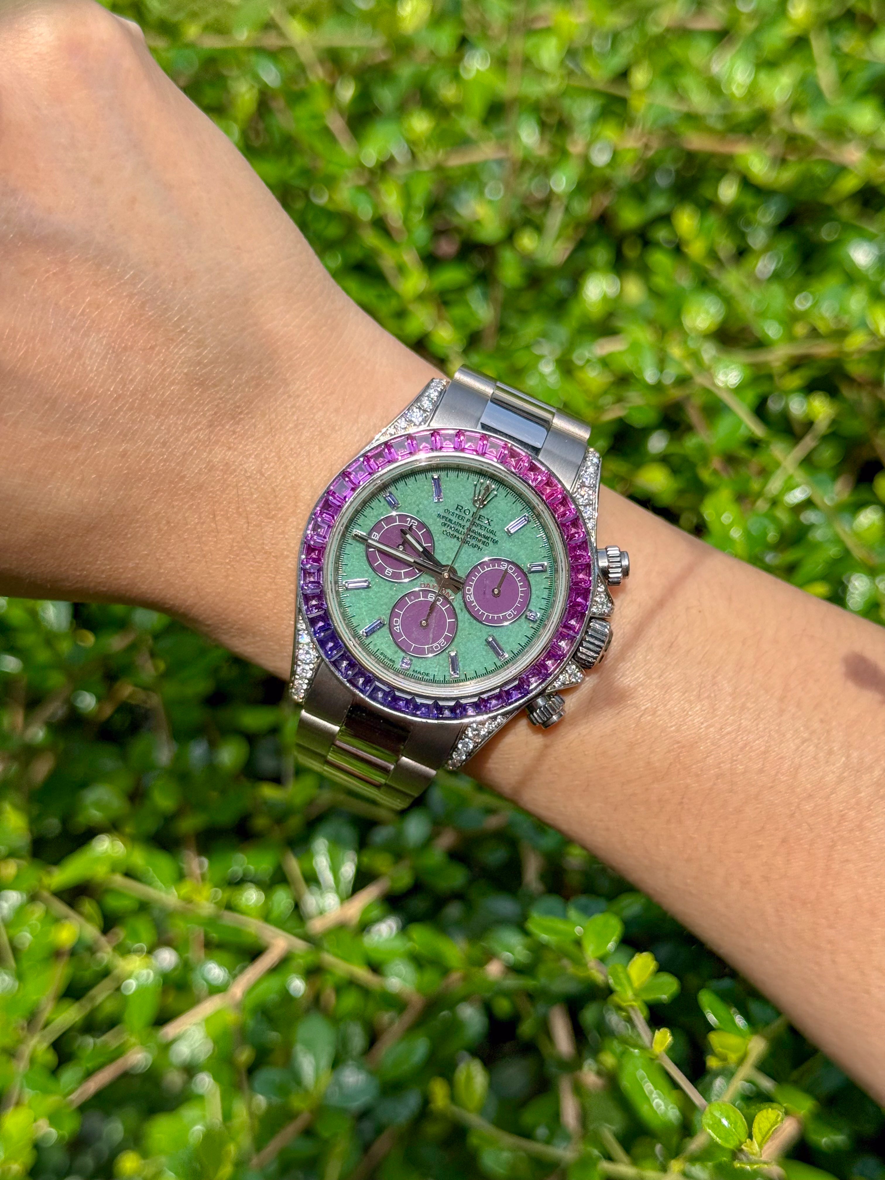 ROLEX DAYTONA “OFF-CATALOGUE (PURPLE SAPPHIRE)” 40MM