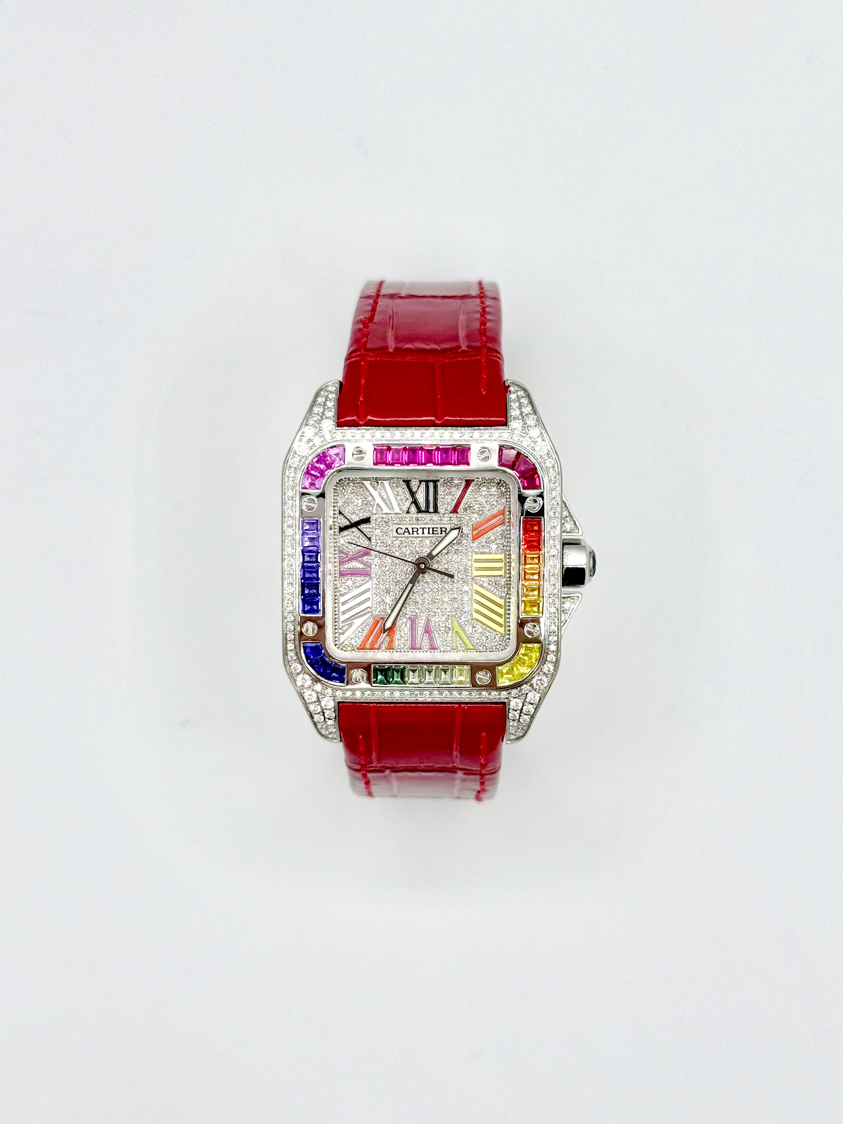 CARTIER SANTOS 100 MEDIUM 35.6MM x 44.2MM