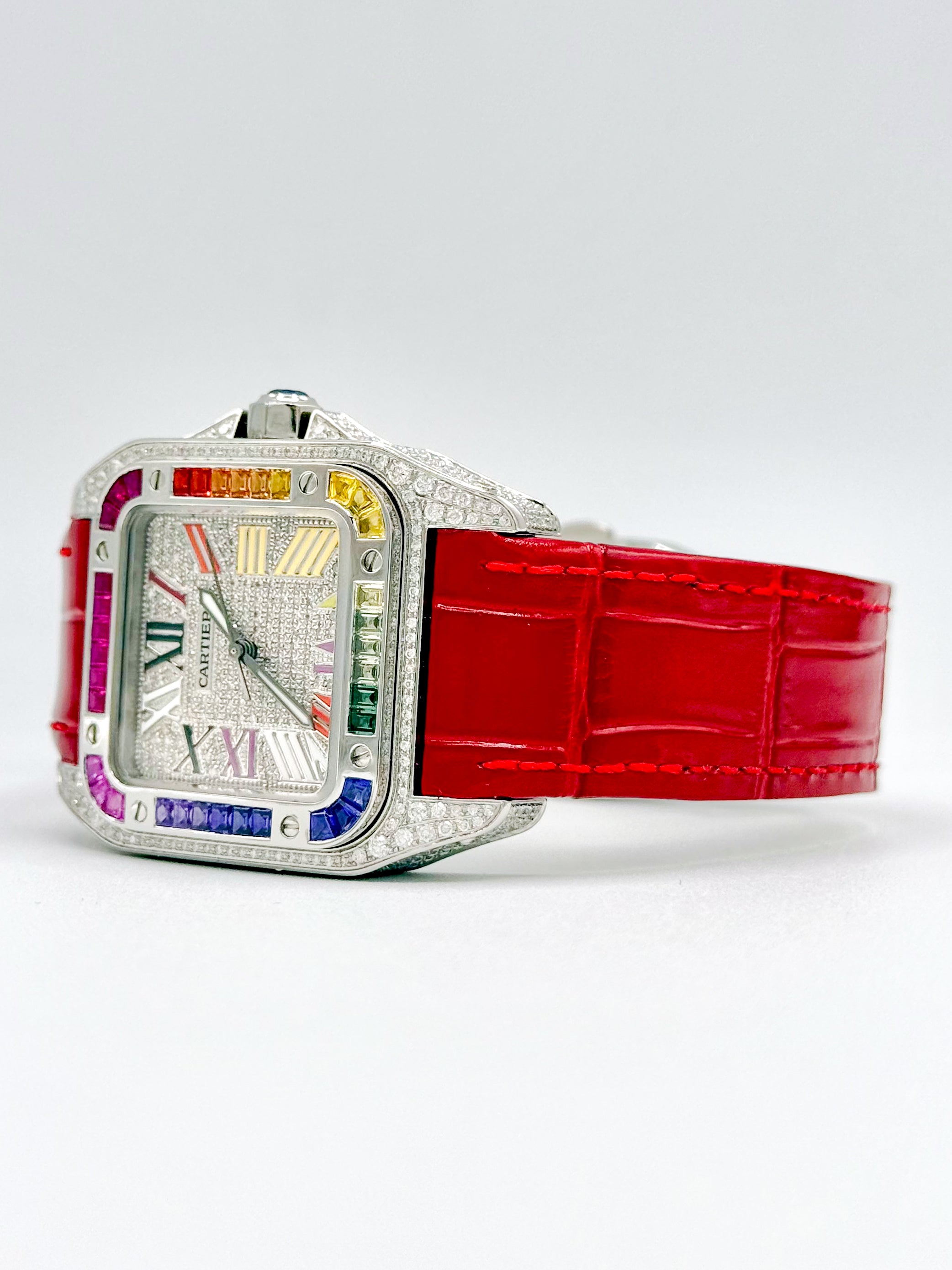 CARTIER SANTOS 100 MEDIUM 35.6MM x 44.2MM