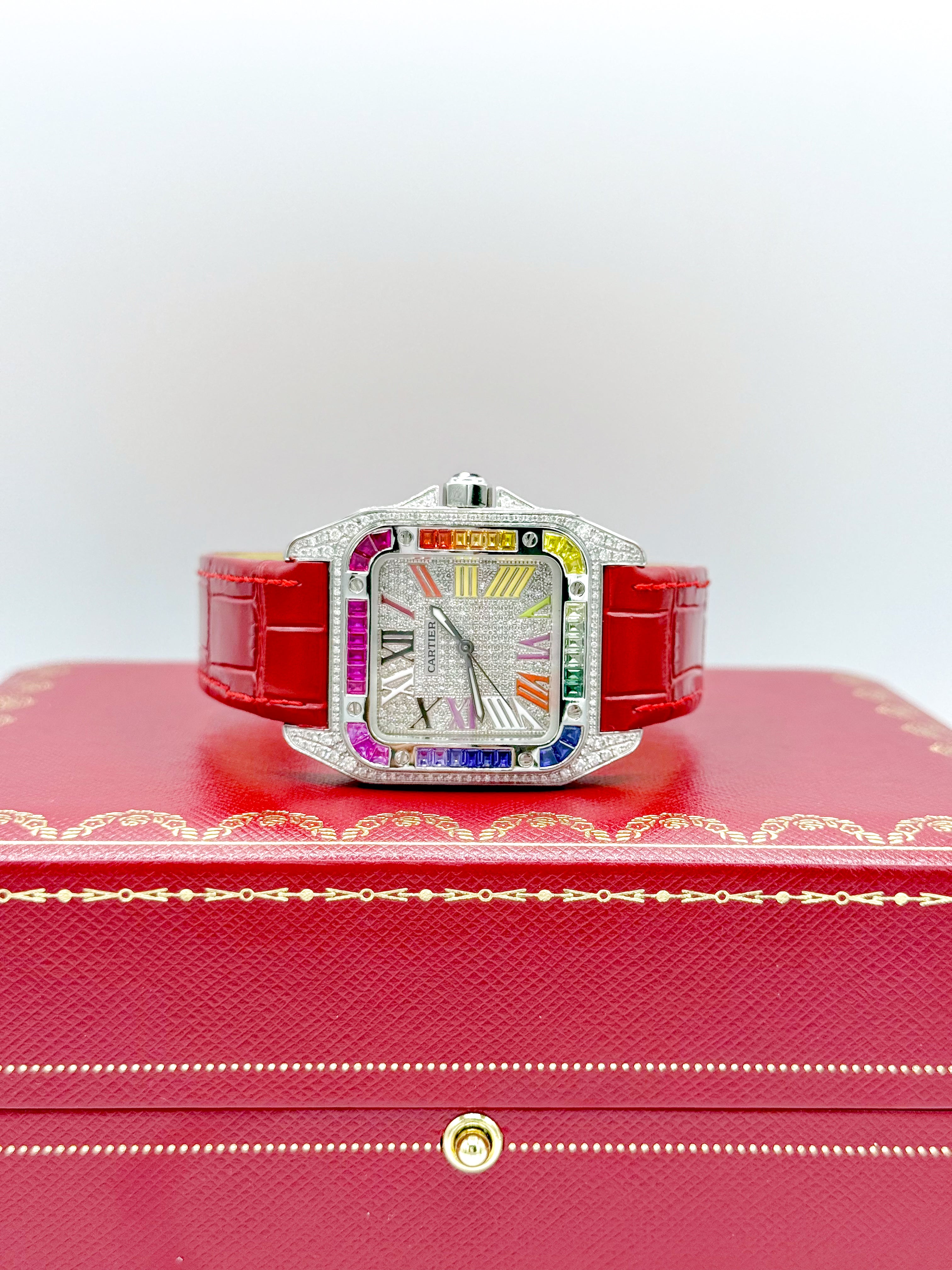 CARTIER SANTOS 100 MEDIUM 35.6MM x 44.2MM