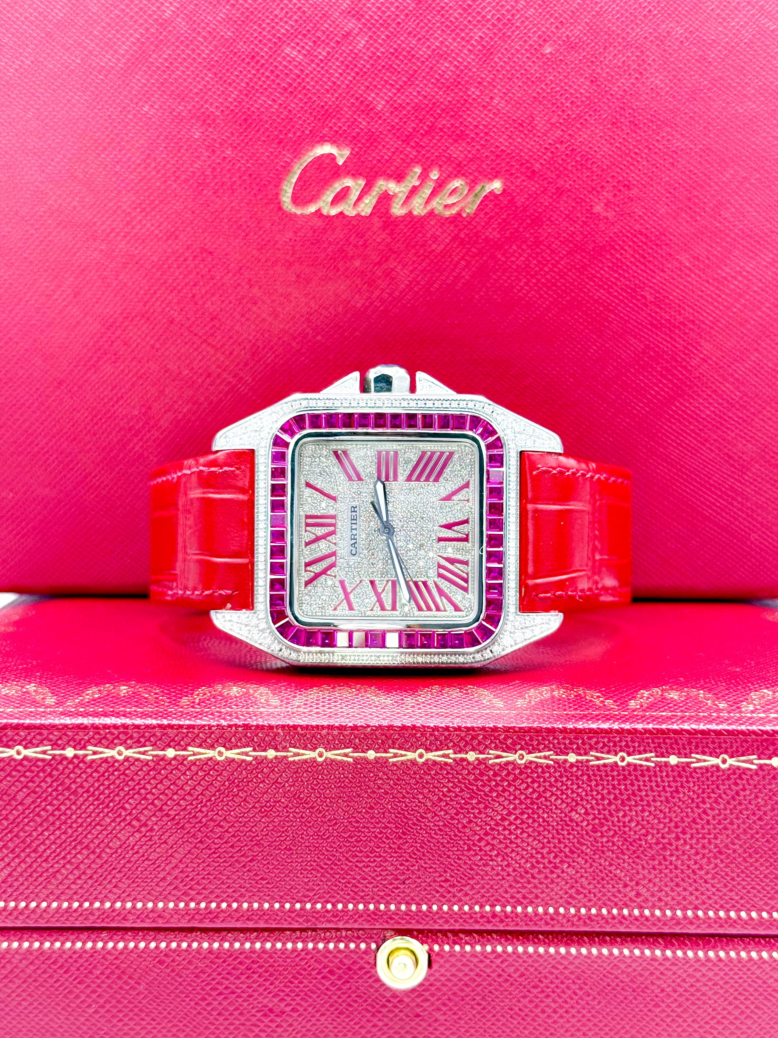CARTIER SANTOS 100 LARGE 41.3MM x 51.1MM