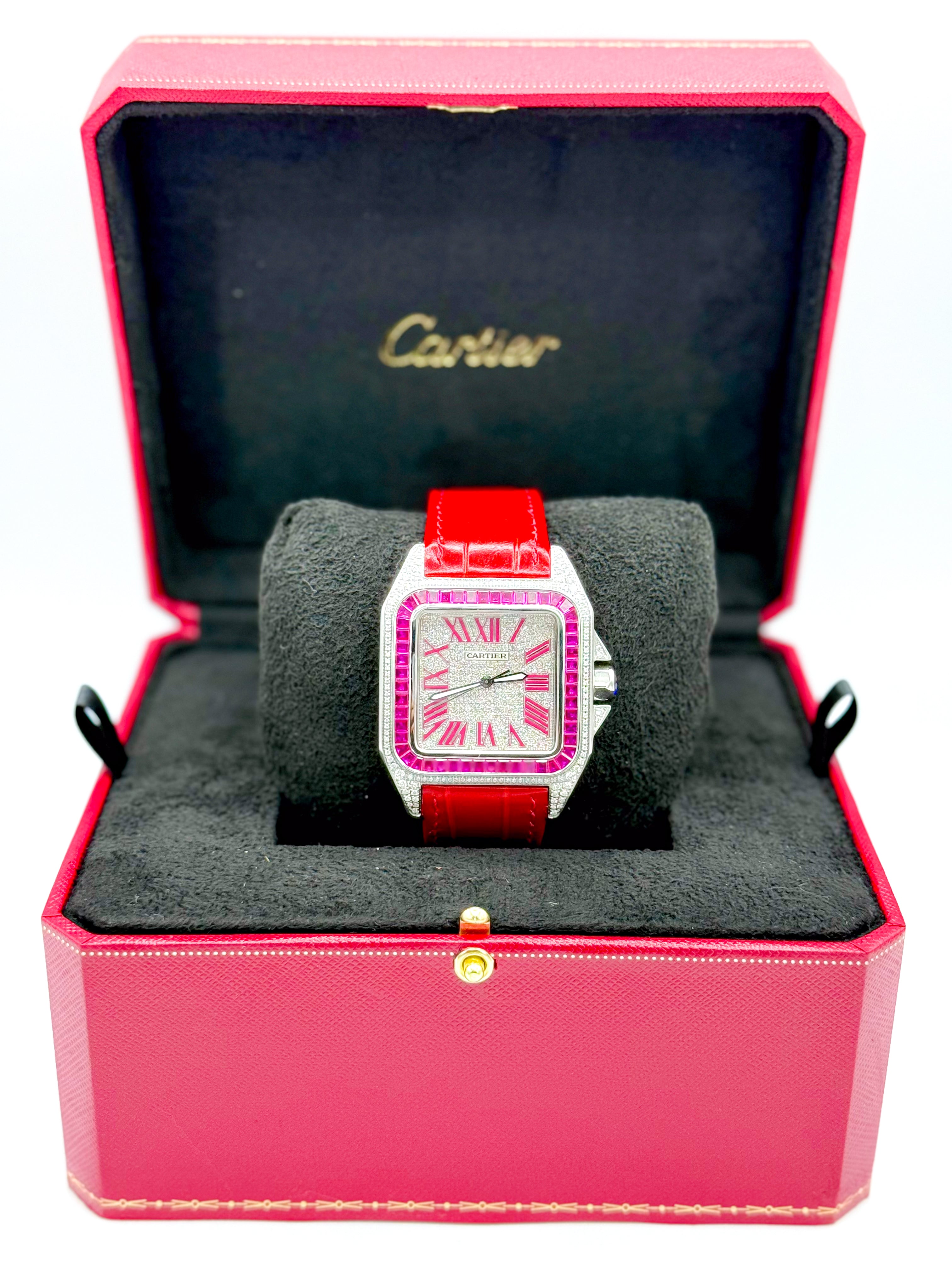 CARTIER SANTOS 100 LARGE 41.3MM x 51.1MM