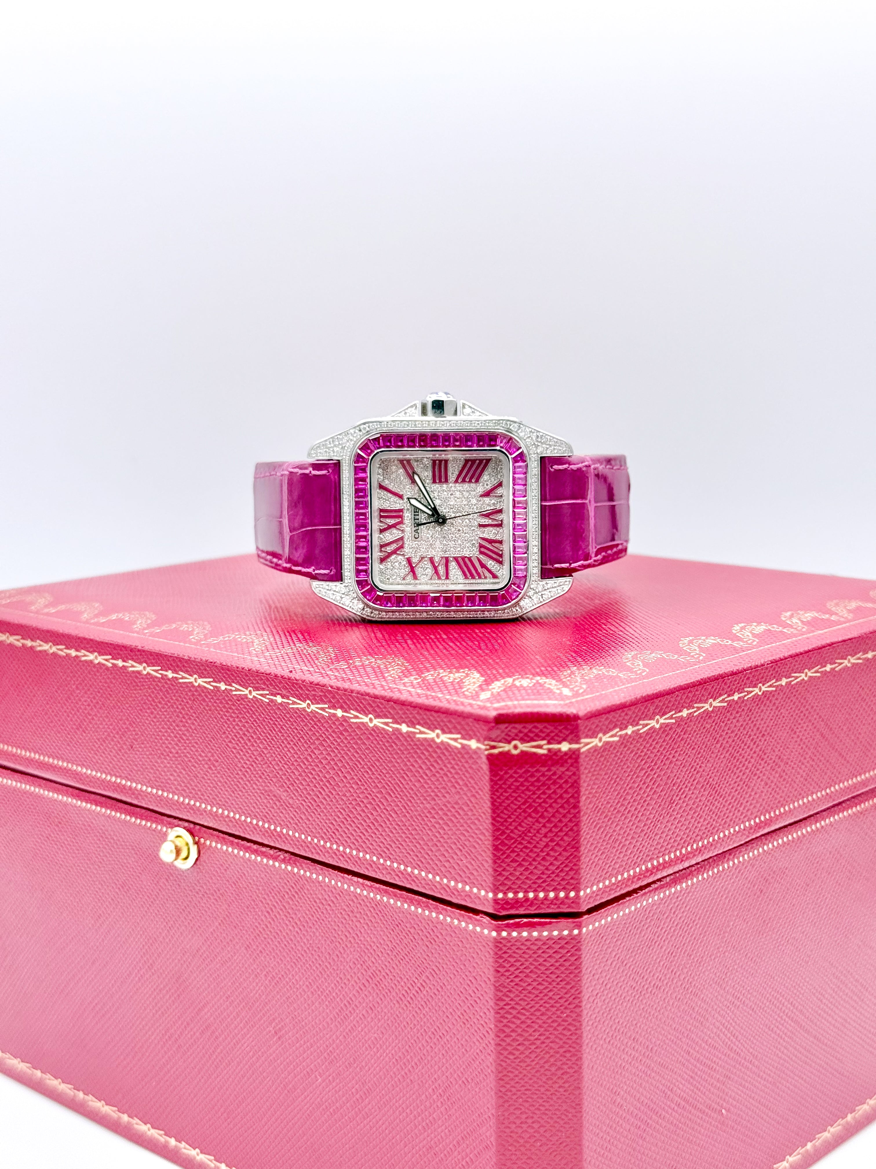 CARTIER SANTOS 100 MEDIUM 35.6MM x 44.2MM