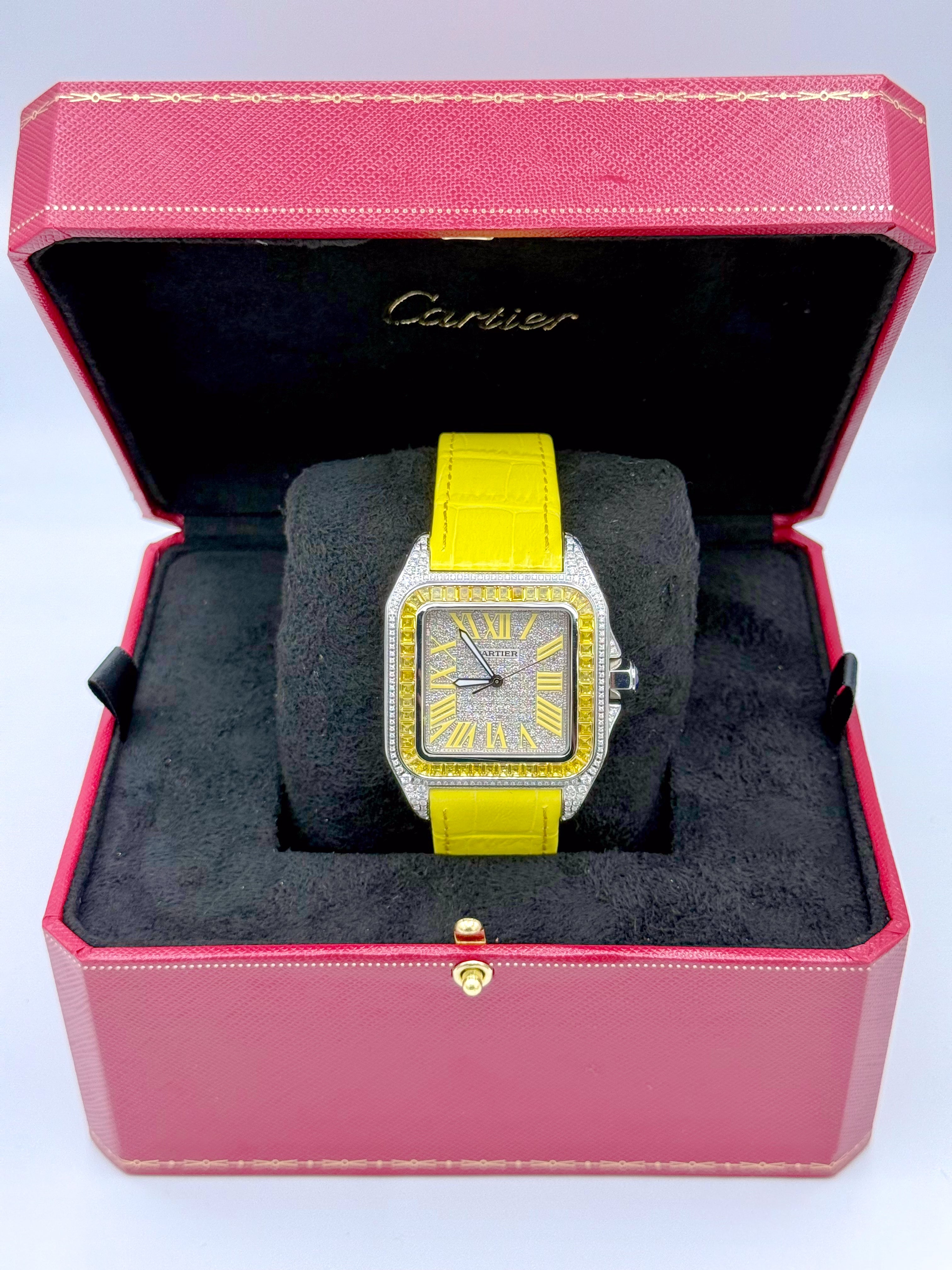 CARTIER SANTOS 100 LARGE 41.3MM x 51.1MM