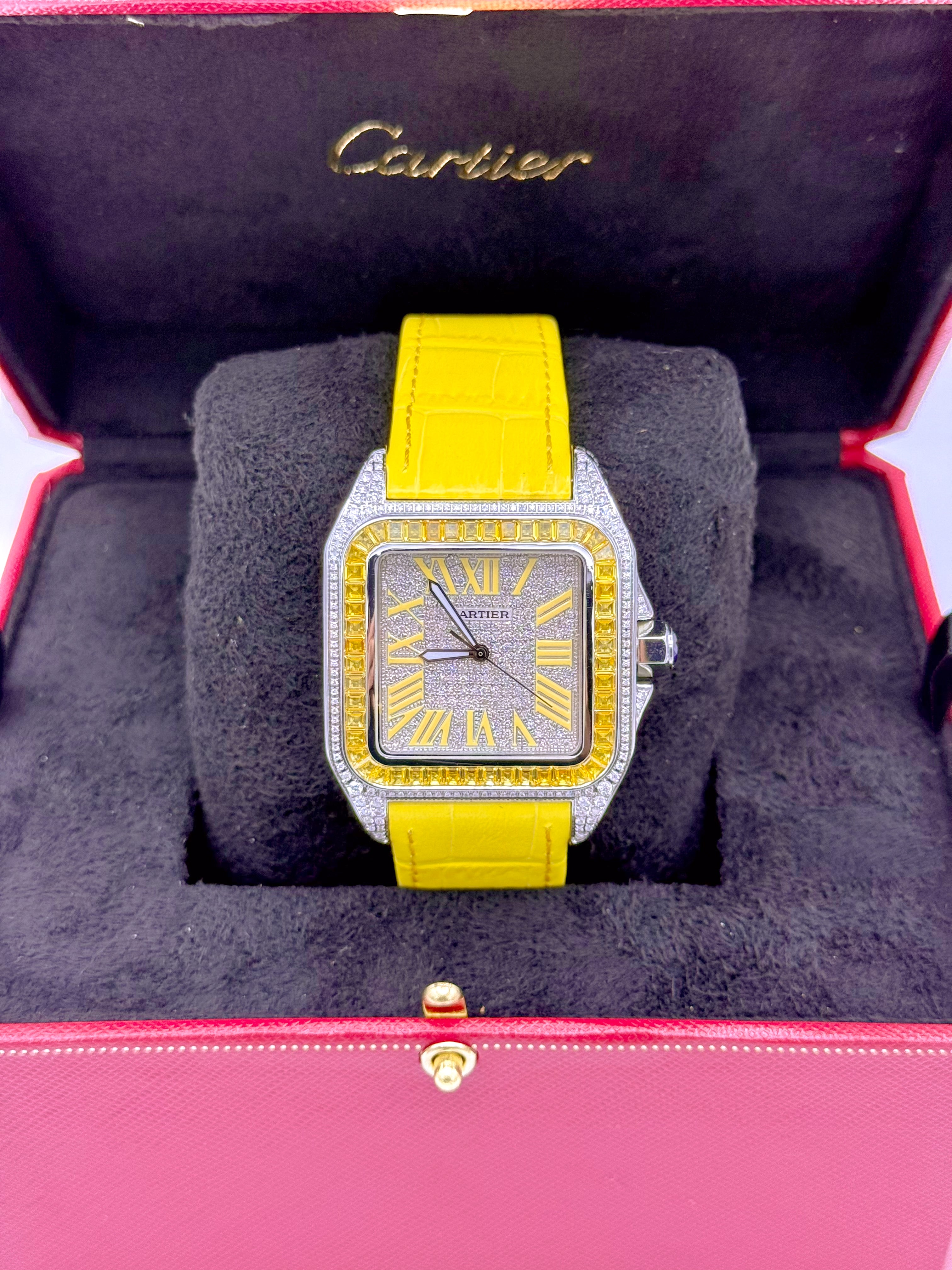 CARTIER SANTOS 100 LARGE 41.3MM x 51.1MM