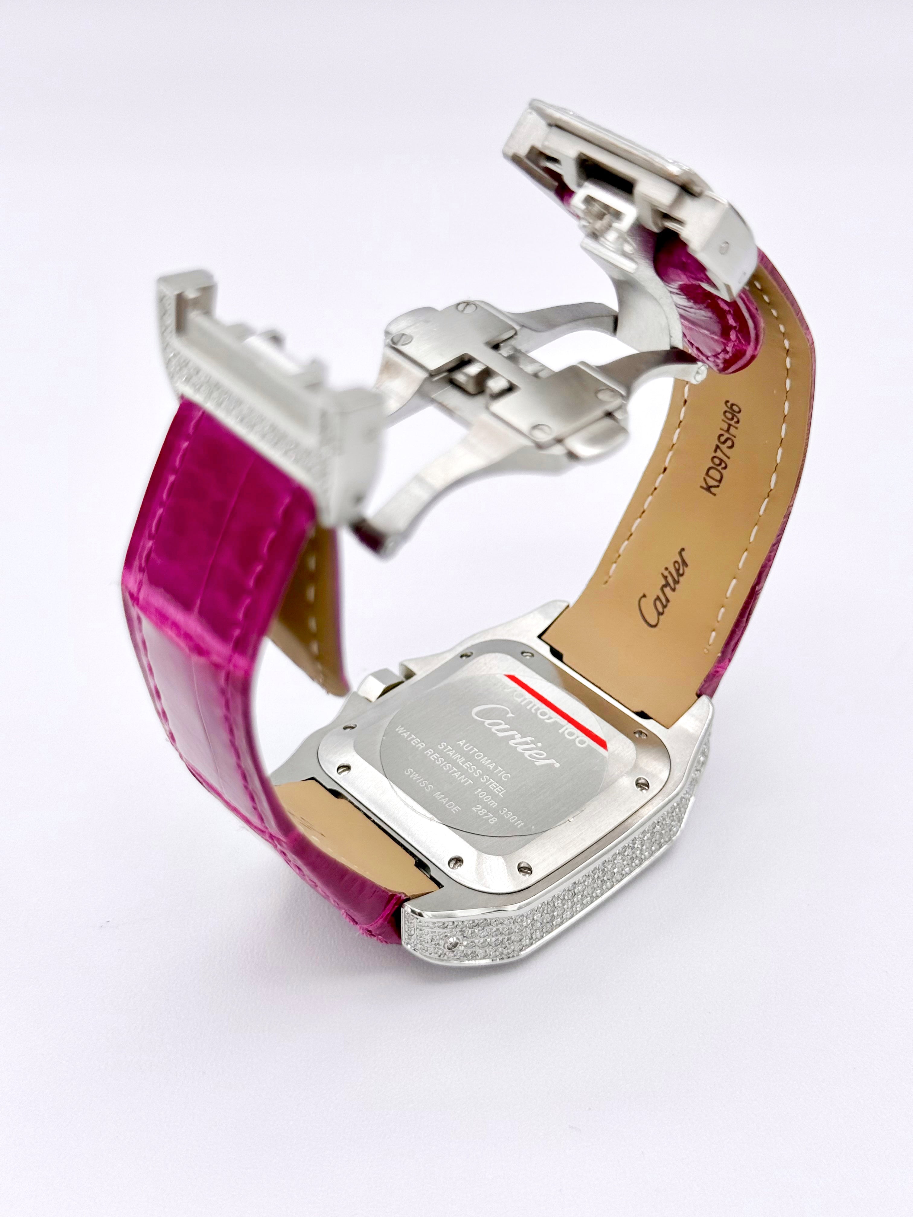 CARTIER SANTOS 100 MEDIUM 35.6MM x 44.2MM