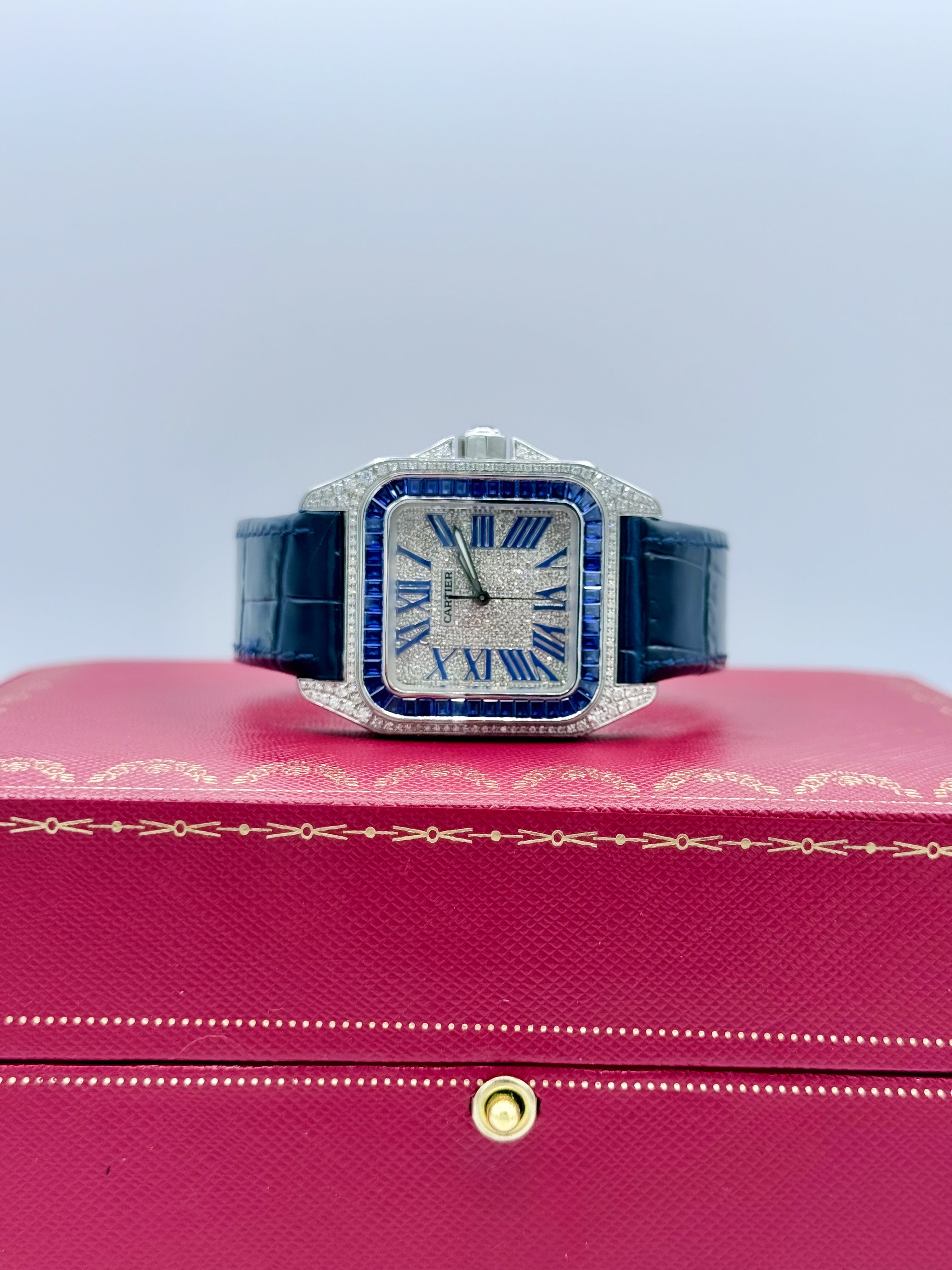CARTIER SANTOS 100 MEDIUM 35.6MM x 44.2MM