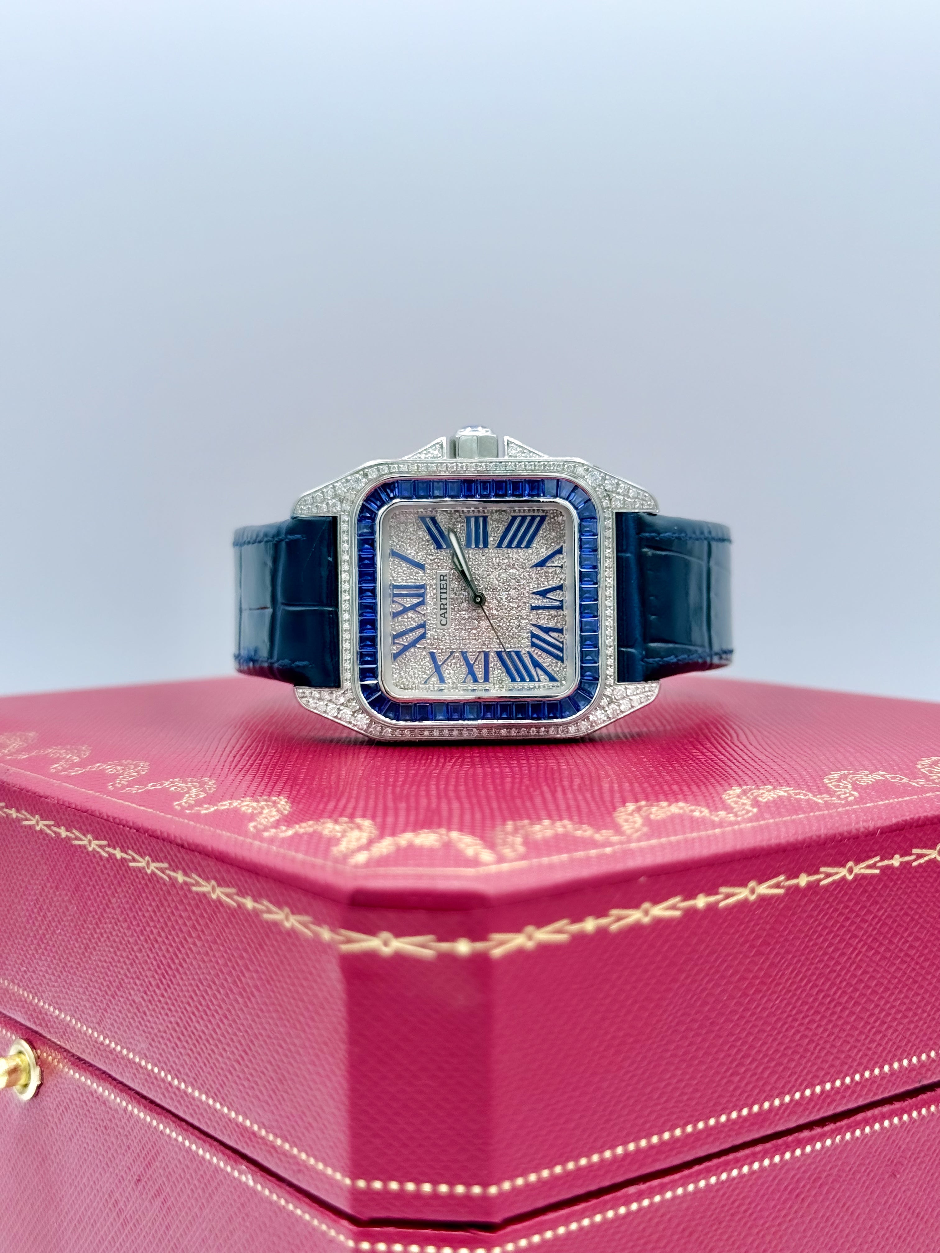 CARTIER SANTOS 100 MEDIUM 35.6MM x 44.2MM
