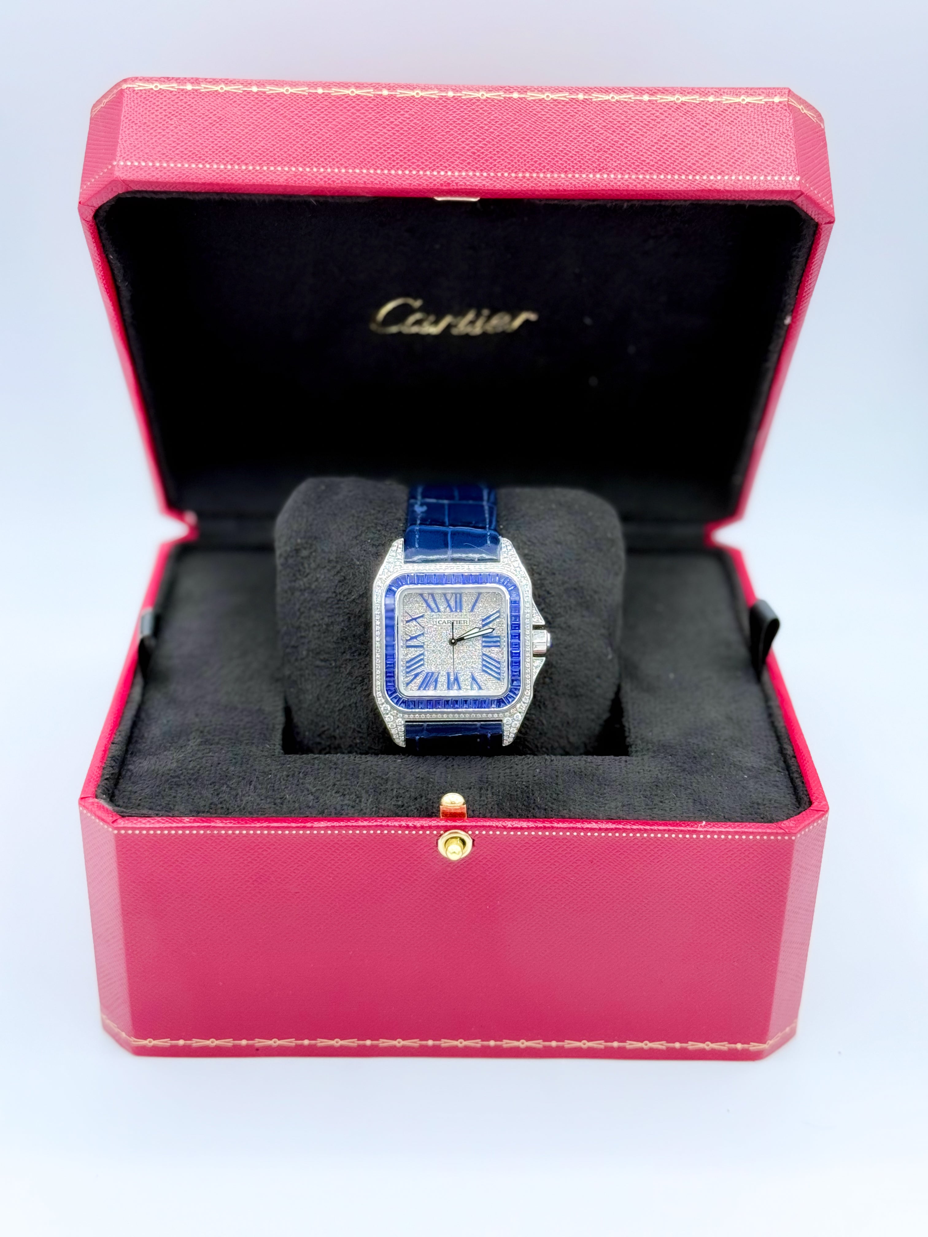 CARTIER SANTOS 100 MEDIUM 35.6MM x 44.2MM