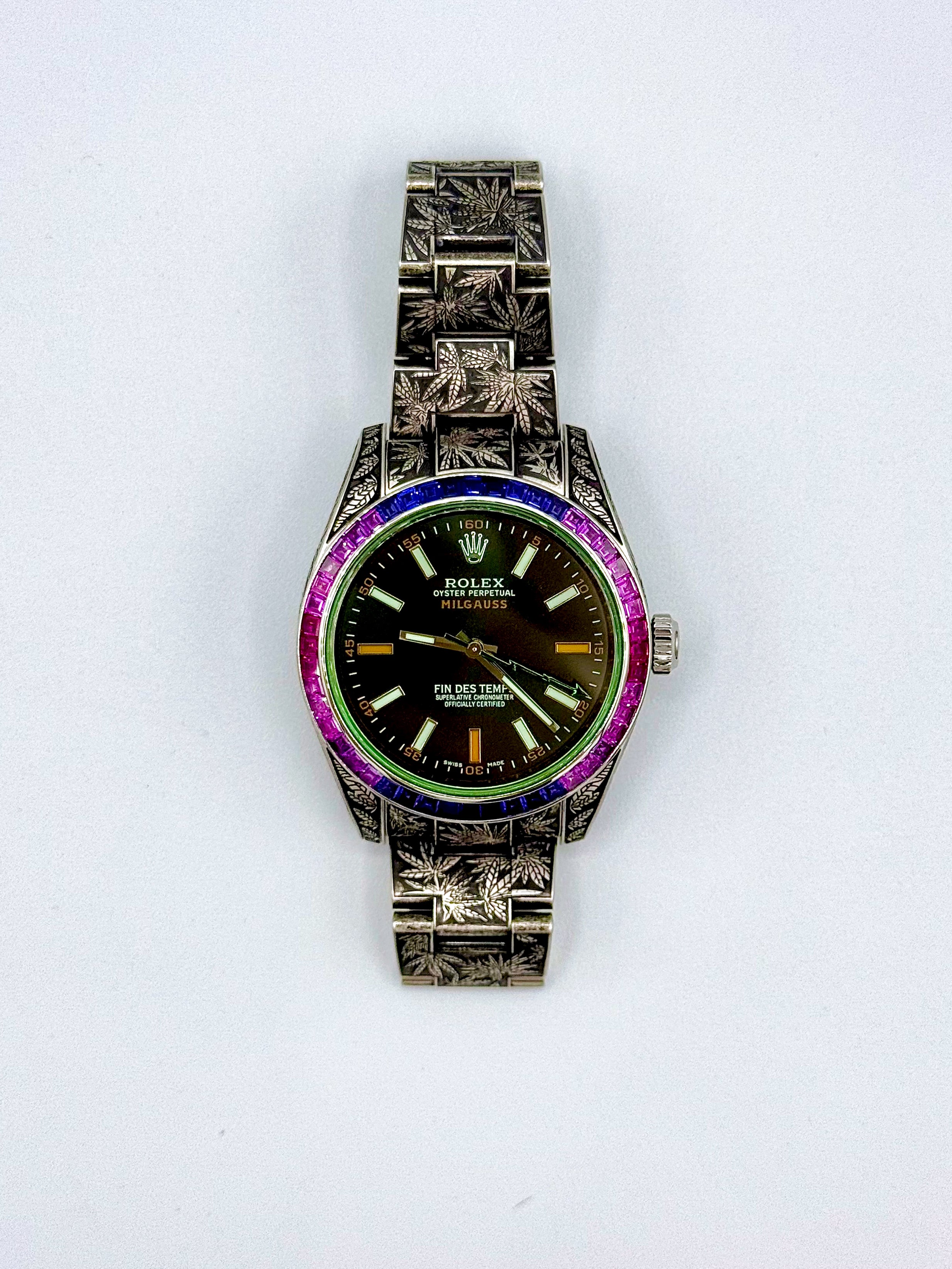 ROLEX MILGAUSS CANNABIS 40MM "MARIJUANA"