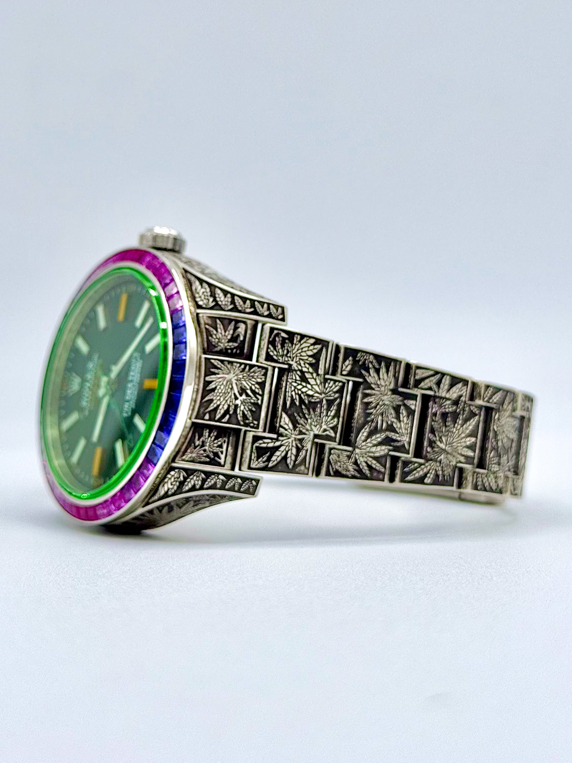 ROLEX MILGAUSS CANNABIS 40MM "MARIJUANA"