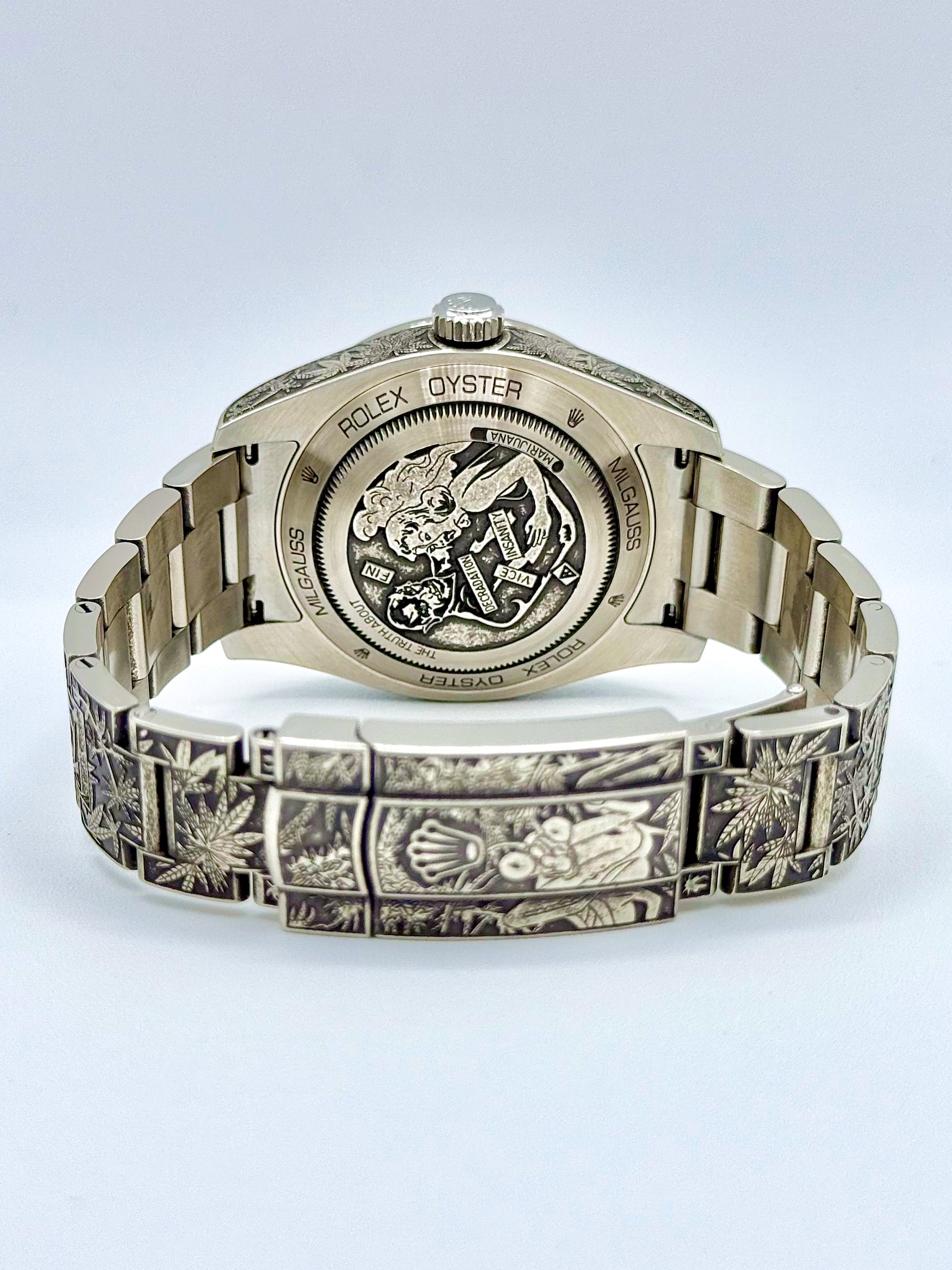 ROLEX MILGAUSS CANNABIS 40MM "MARIJUANA"