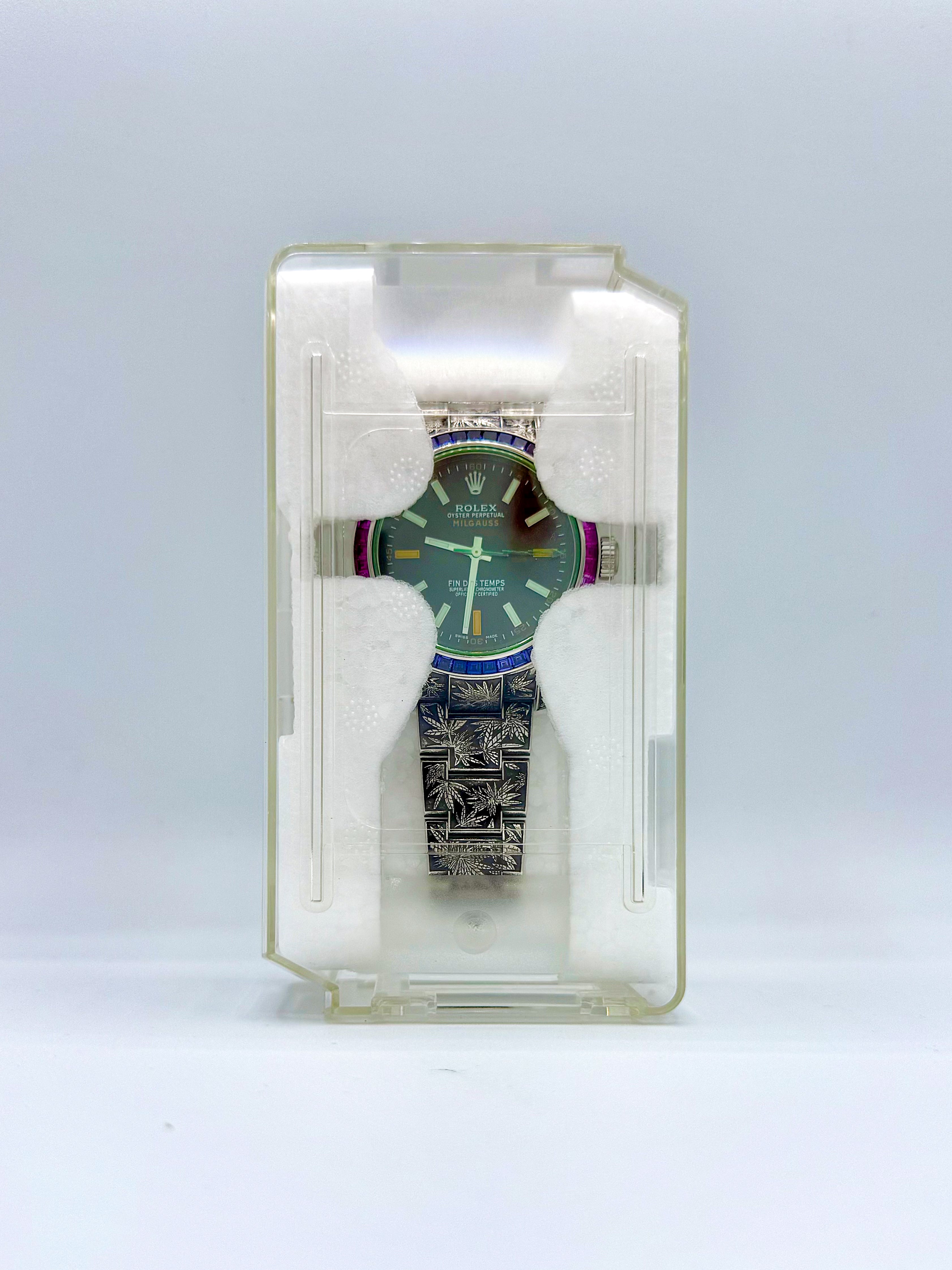 ROLEX MILGAUSS CANNABIS 40MM "MARIJUANA"