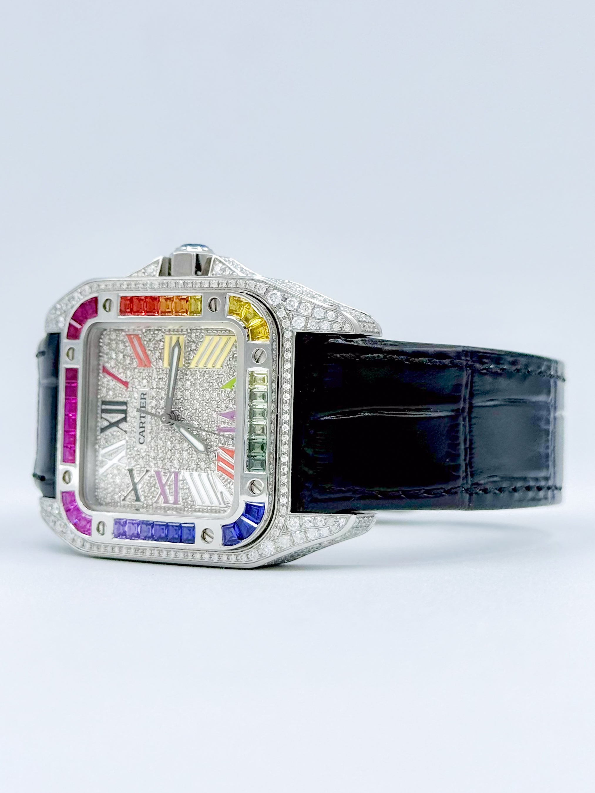 CARTIER SANTOS 100 MEDIUM 35.6MM x 44.2MM