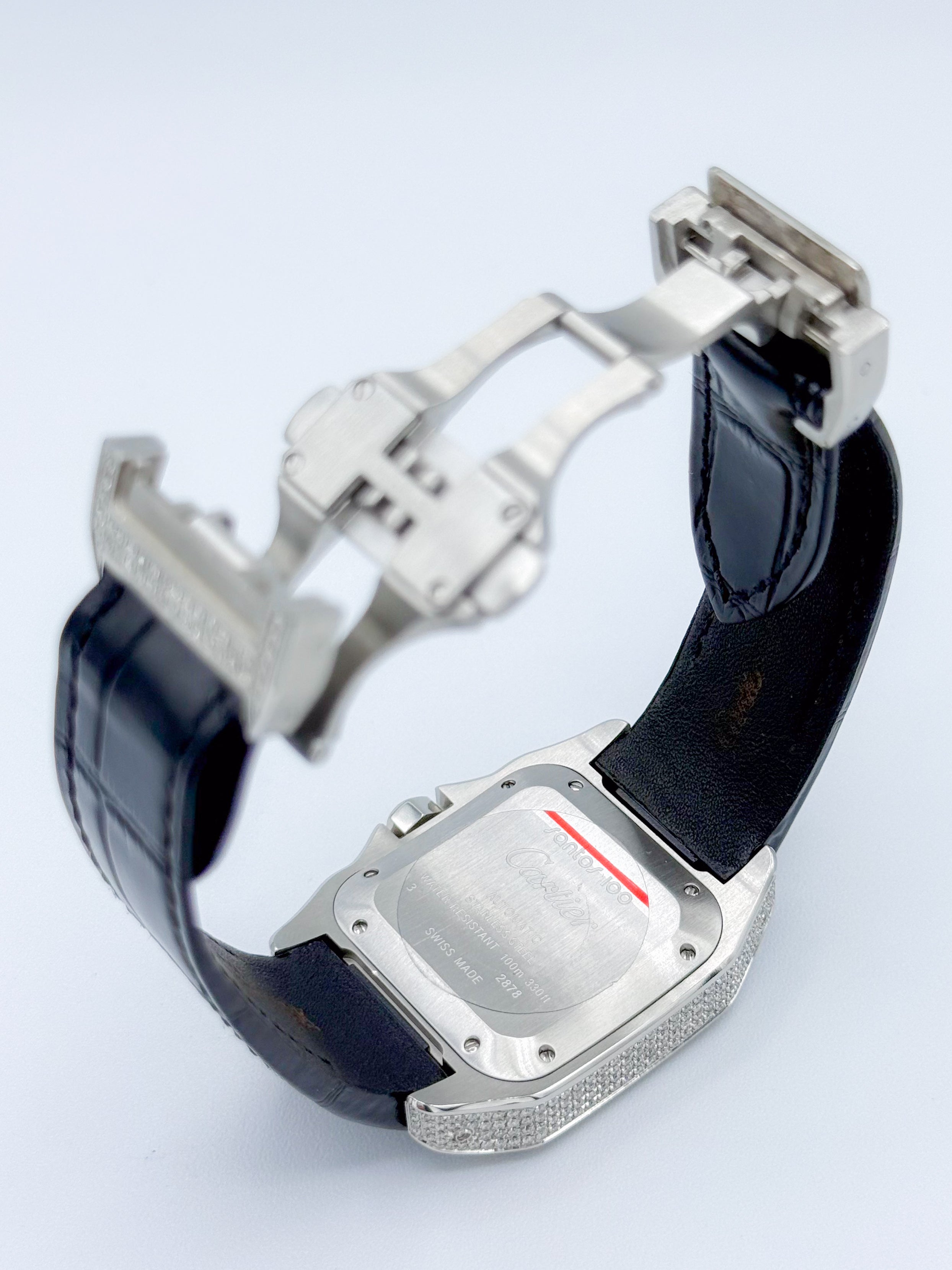 CARTIER SANTOS 100 MEDIUM 35.6MM x 44.2MM