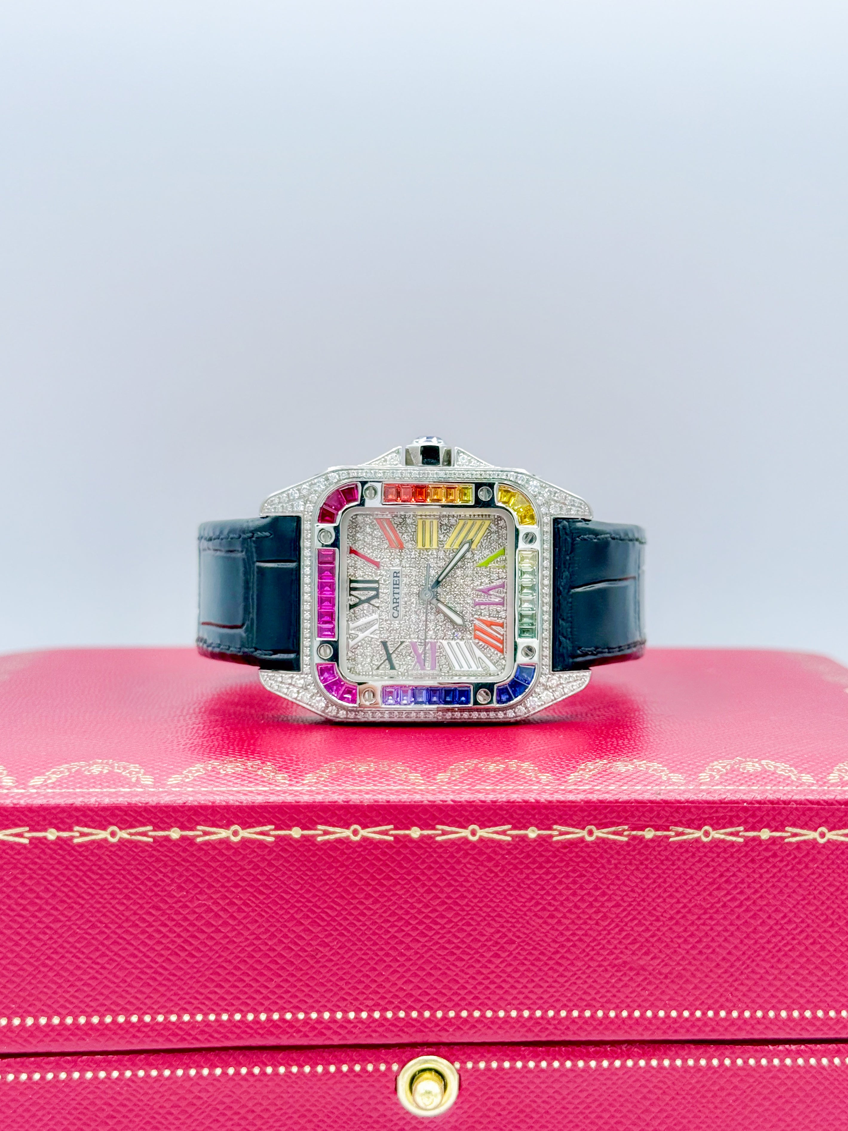 CARTIER SANTOS 100 MEDIUM 35.6MM x 44.2MM