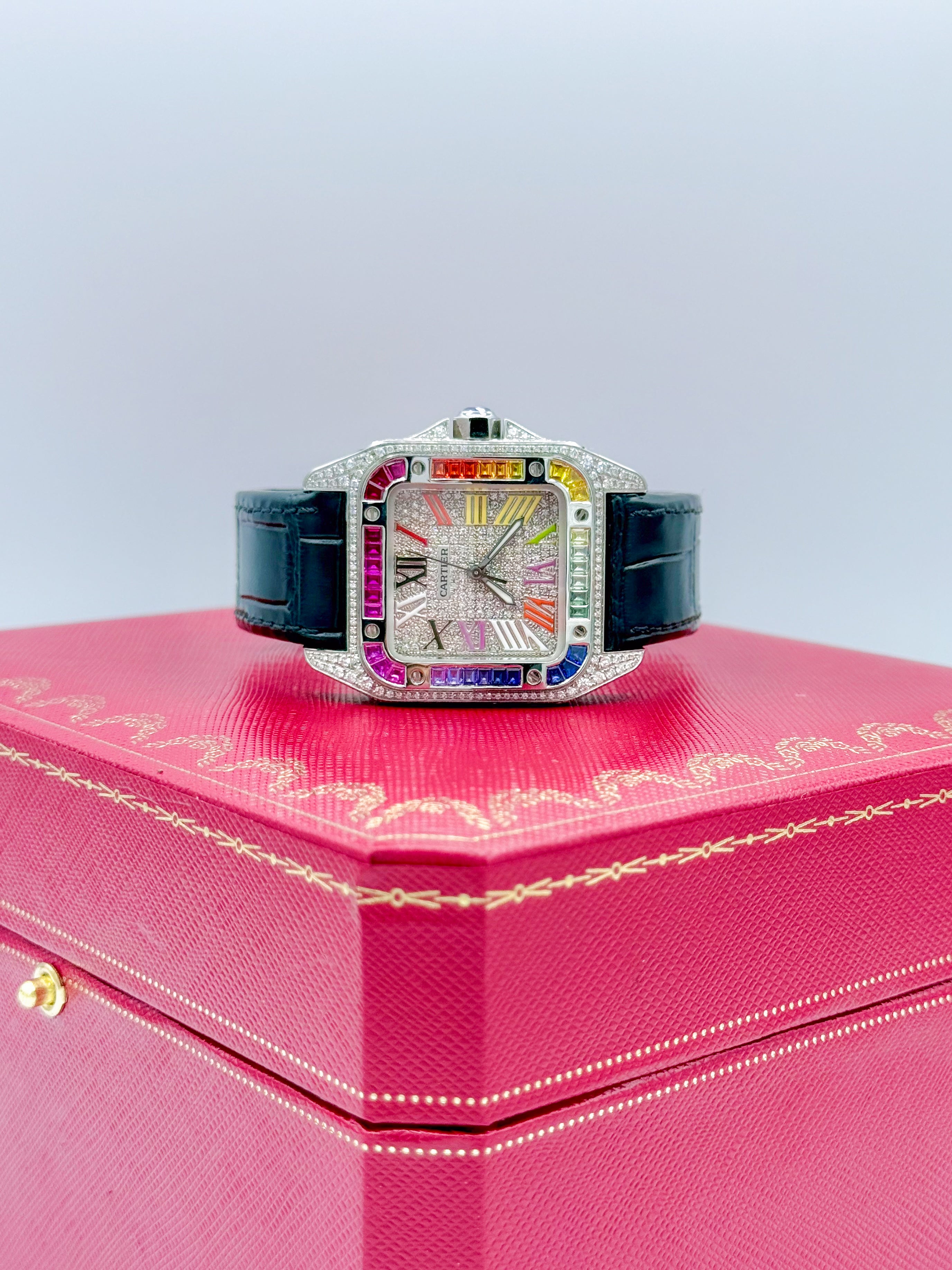 CARTIER SANTOS 100 MEDIUM 35.6MM x 44.2MM