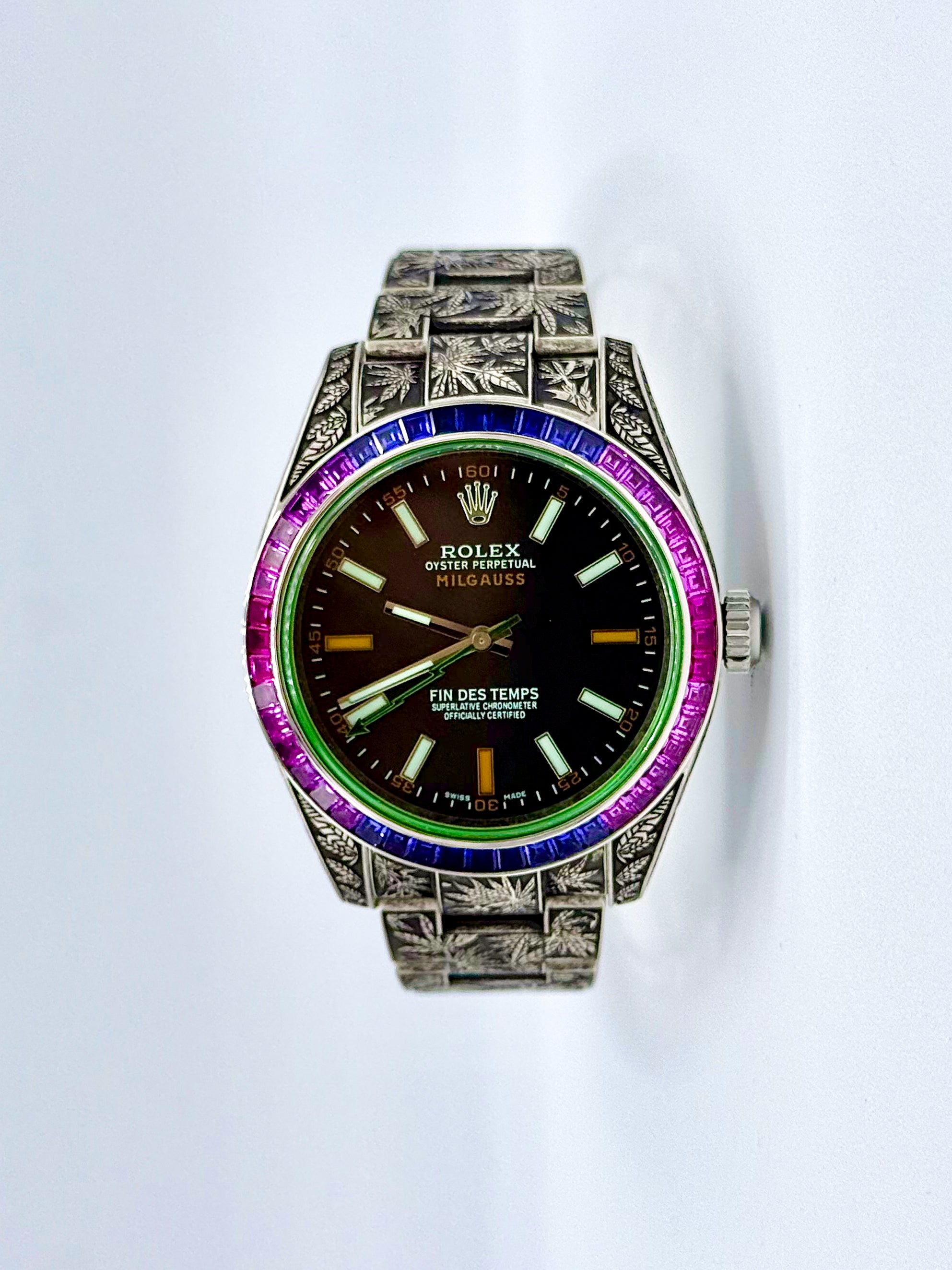 ROLEX MILGAUSS CANNABIS 40MM "MARIJUANA"