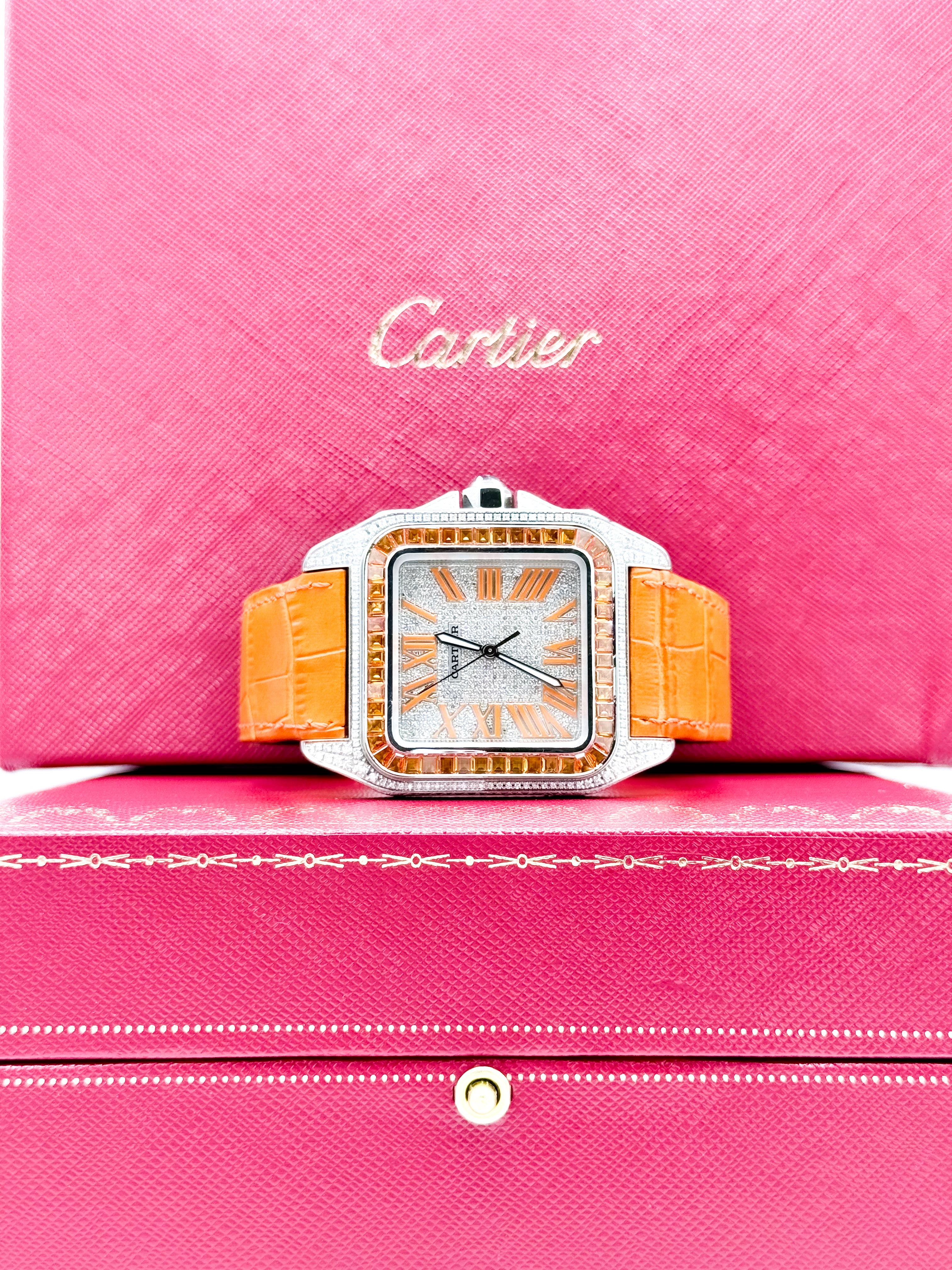 CARTIER SANTOS 100 LARGE 41.3MM x 51.1MM