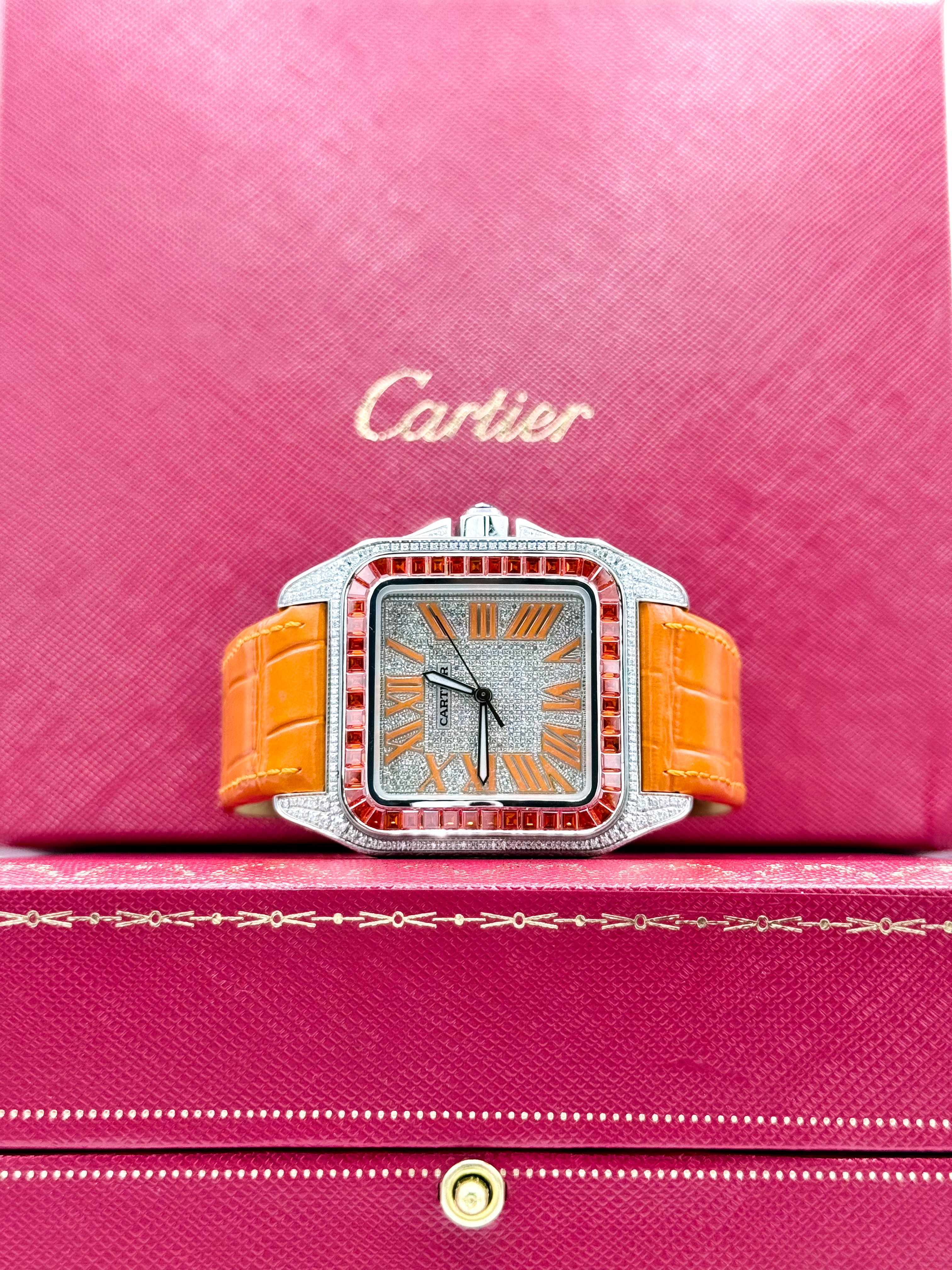 CARTIER SANTOS 100 LARGE 41.3MM x 51.1MM