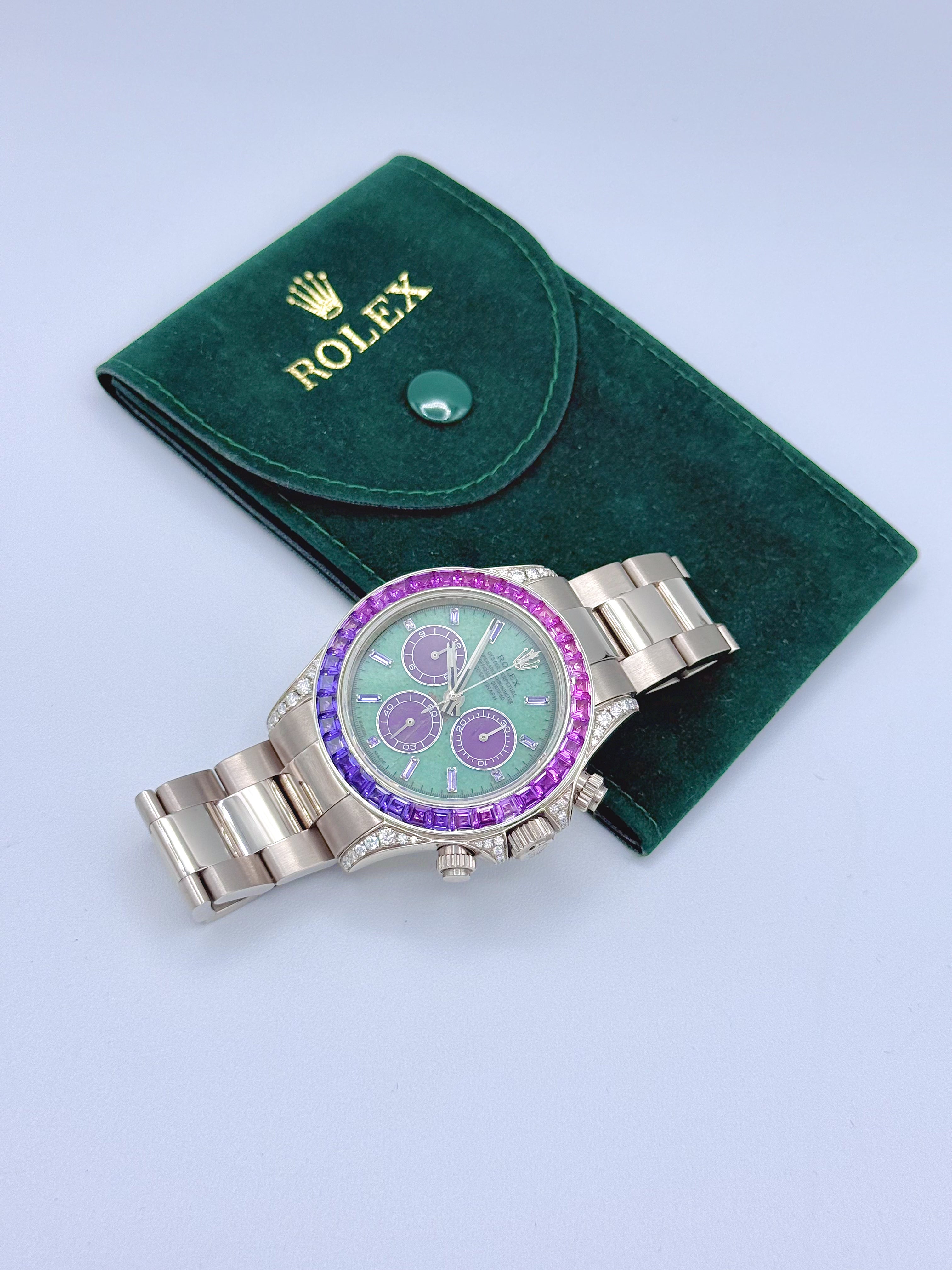 ROLEX DAYTONA “OFF-CATALOGUE (PURPLE SAPPHIRE)” 40MM