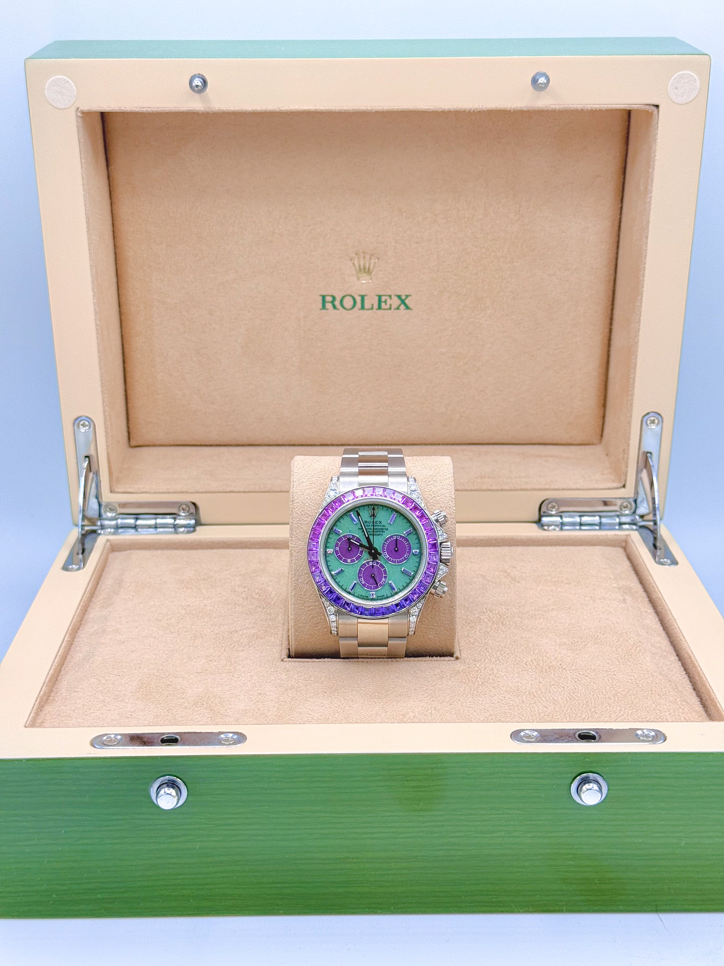 ROLEX DAYTONA “OFF-CATALOGUE (PURPLE SAPPHIRE)” 40MM