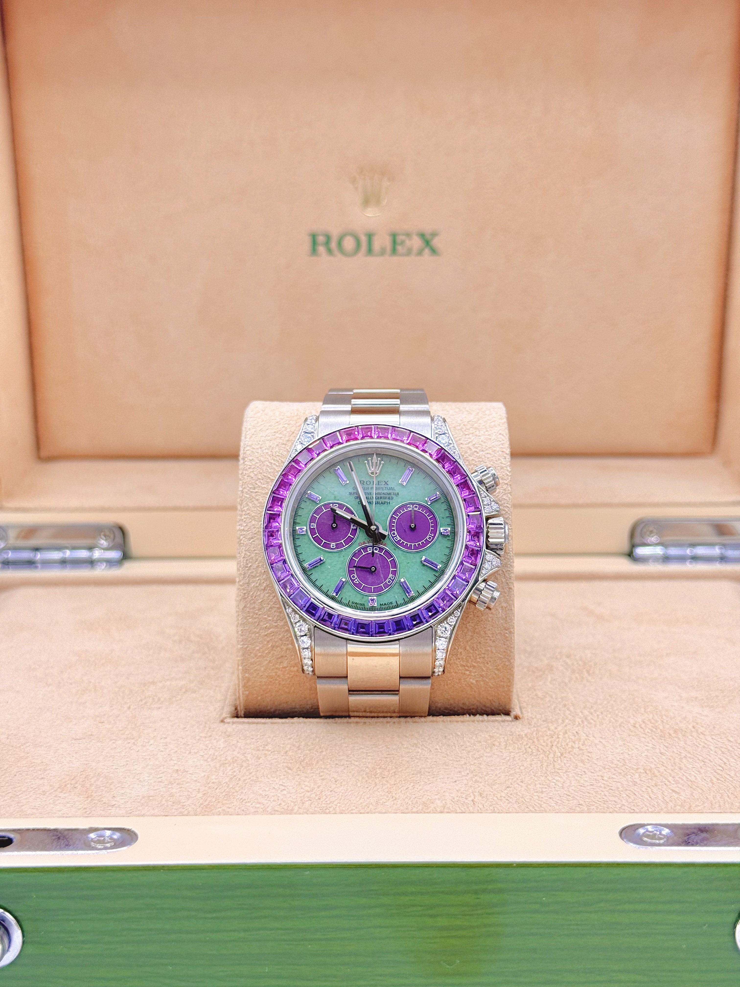 ROLEX DAYTONA “OFF-CATALOGUE (PURPLE SAPPHIRE)” 40MM