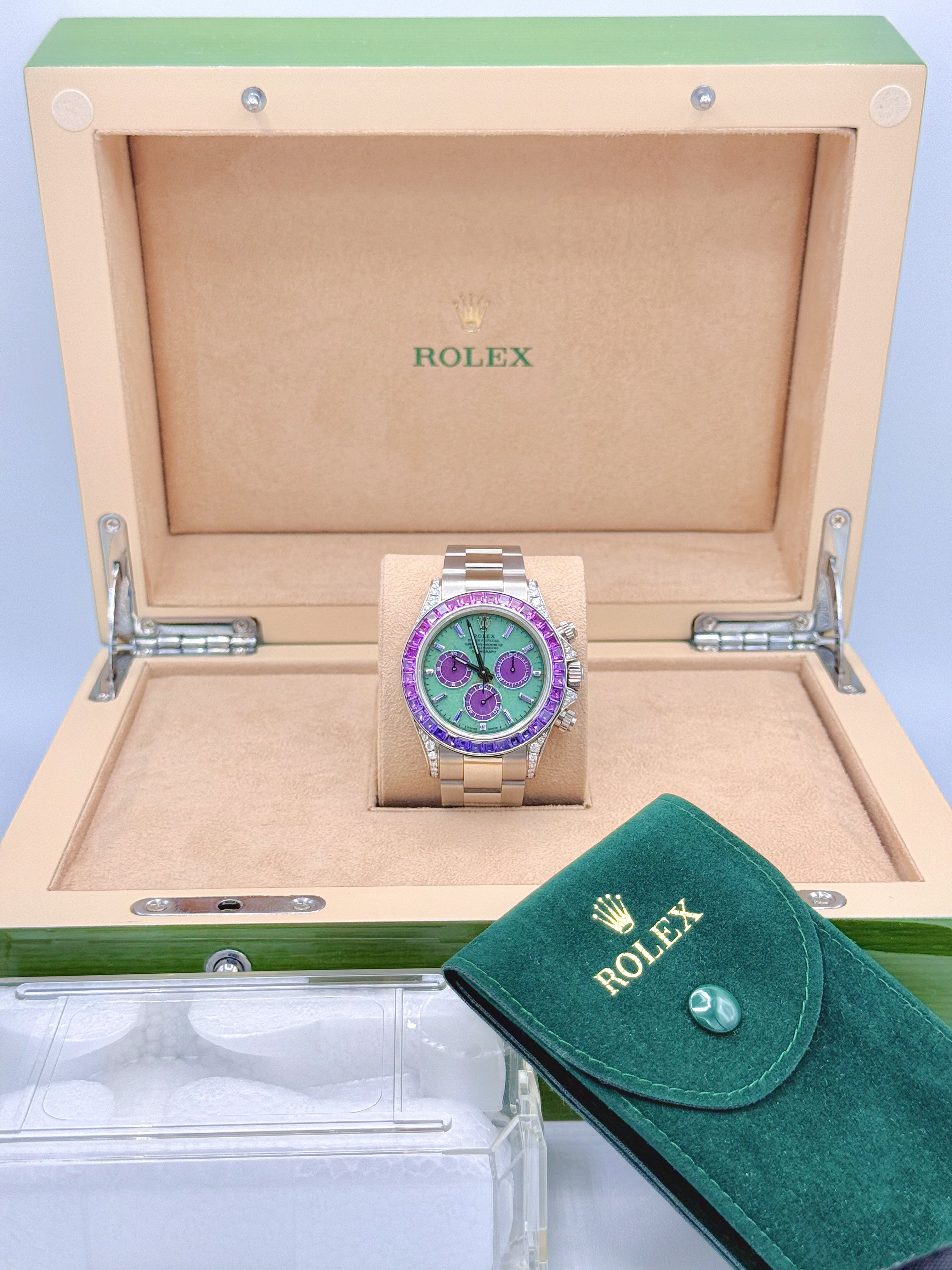 ROLEX DAYTONA “OFF-CATALOGUE (PURPLE SAPPHIRE)” 40MM